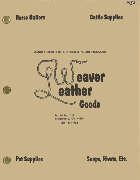Weaver Leather Goods first catalog