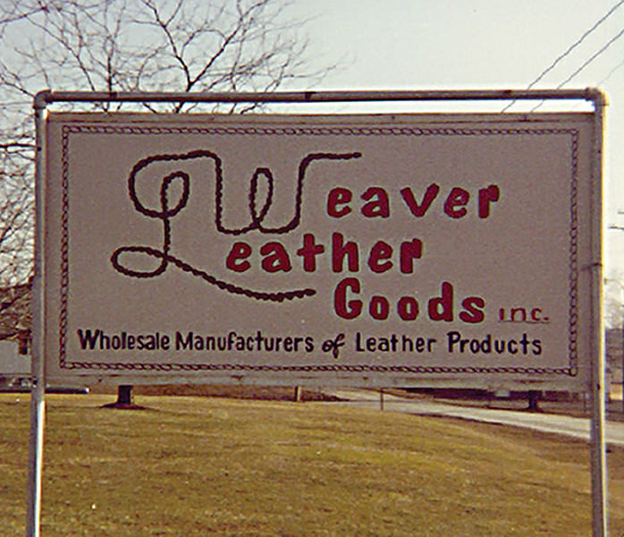 Weaver Leather Goods sign